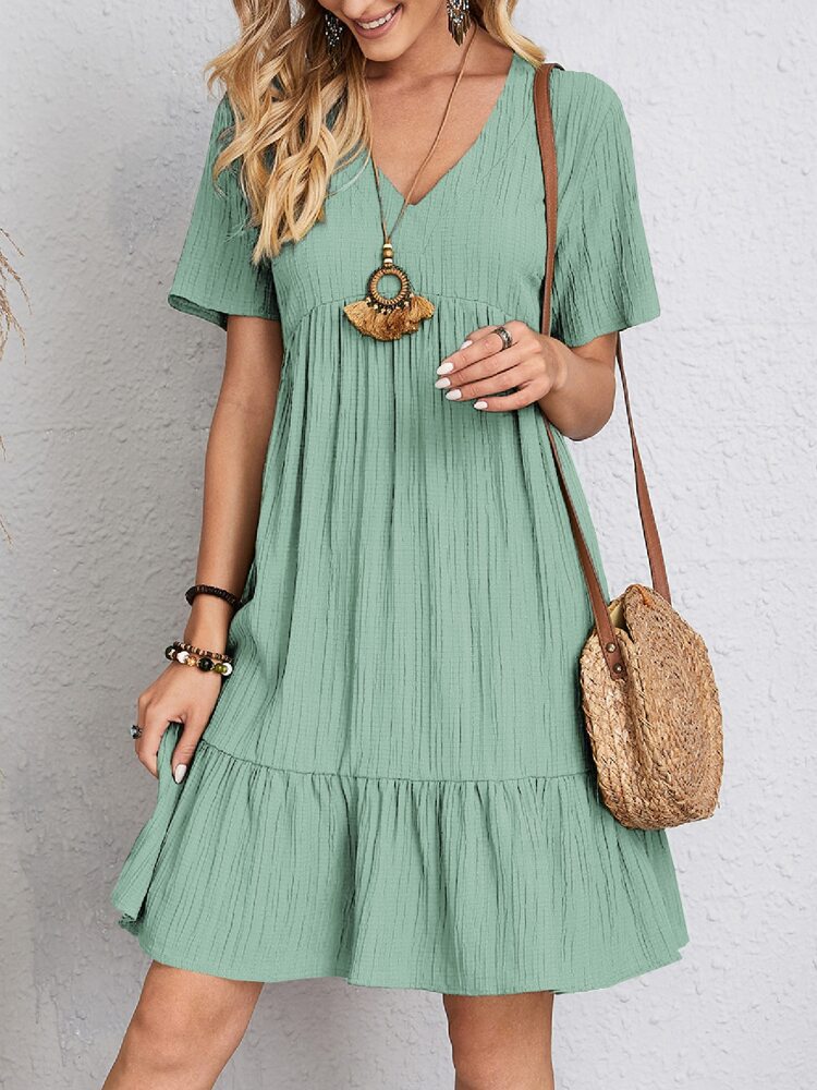 Chic Summer V-Neck Dress by Sophie Laurie
