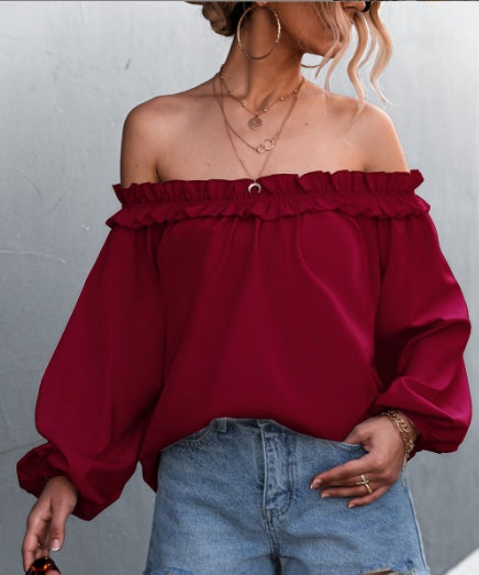 Chic Off-Shoulder Lantern Sleeve Top Sophie Laurie