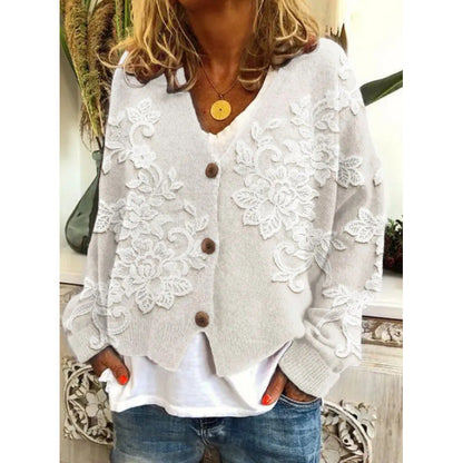 Vibrant Abstract Sophie Laurie Casual Cardigan
