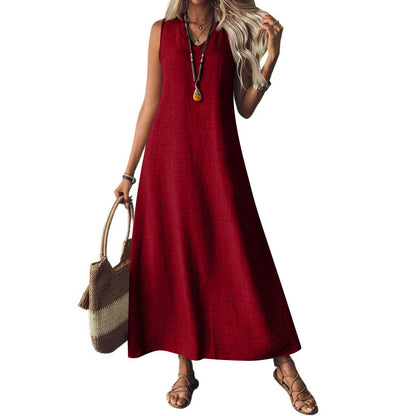 Chic Hemp Sleeveless Dress Sophie Laurie