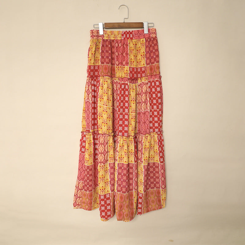 Bohemian Print Sophie Laurie Maxi Skirt