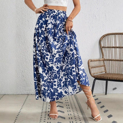 Chic Floral Pleated Skirt by Sophie Laurie