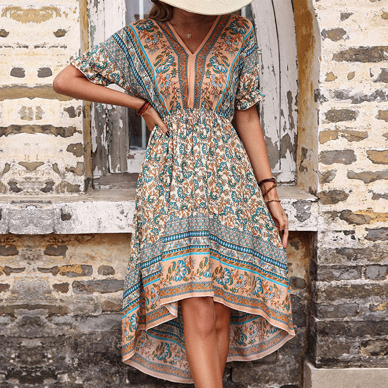 Vintage Floral Print Dress Sophie Laurie Summer