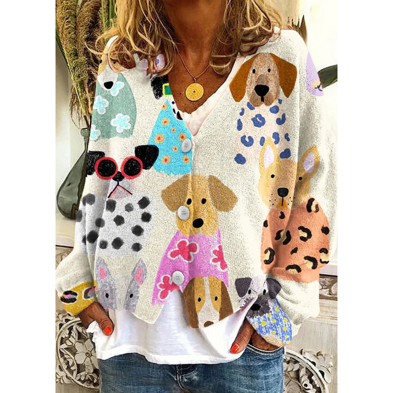 Vibrant Abstract Sophie Laurie Casual Cardigan
